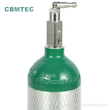 Venta de fábrica 2.8 L Cilindros de oxígeno de aluminio médico